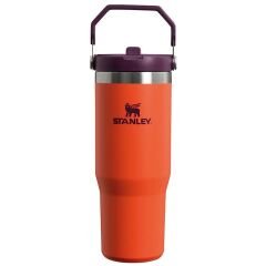 Stanley The IceFlow Flip Straw Pipetli Termos Bardak 0,89 LT - Turuncu