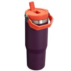 Stanley The IceFlow Flip Straw Pipetli Termos Bardak 0,89 LT - Mor