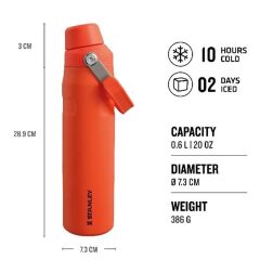 Stanley The Aerolight IceFlow Soğuk Su Termosu 0,60 LT - Turuncu