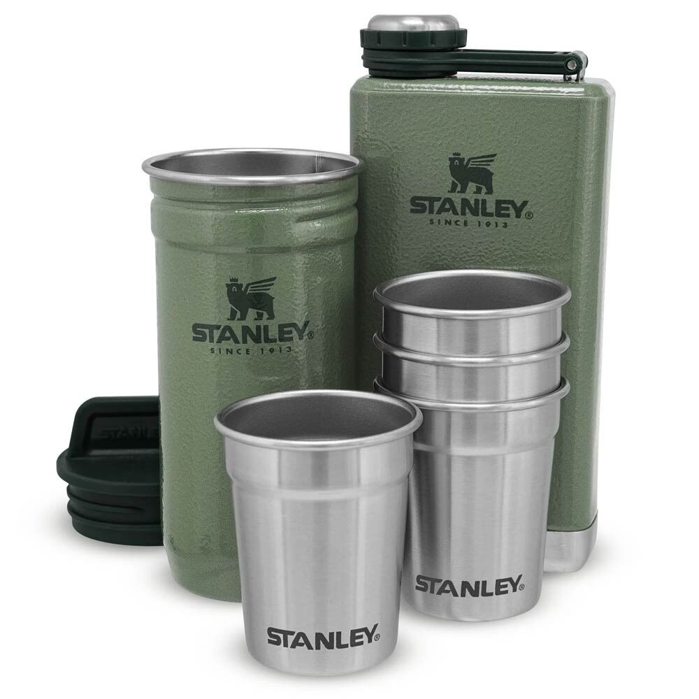 Stanley Adventure Çelik Shot Bardak ve Matara Seti - Yeşil