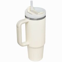 Stanley Quencher Pipetli Termos Bardak 0.89 Lt - Krem